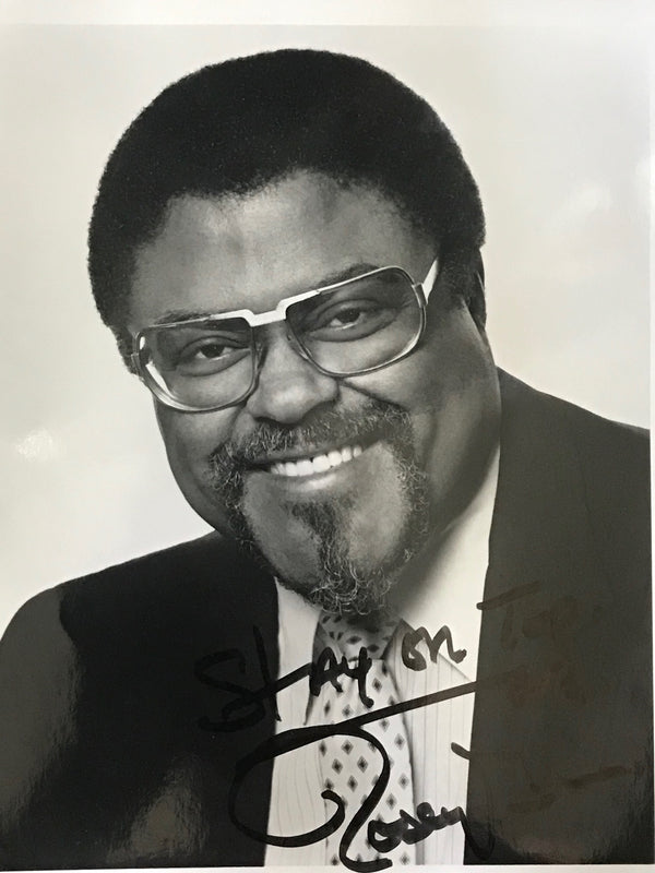 Rosey Grier Autographed Black & White 8x10 Football Photo