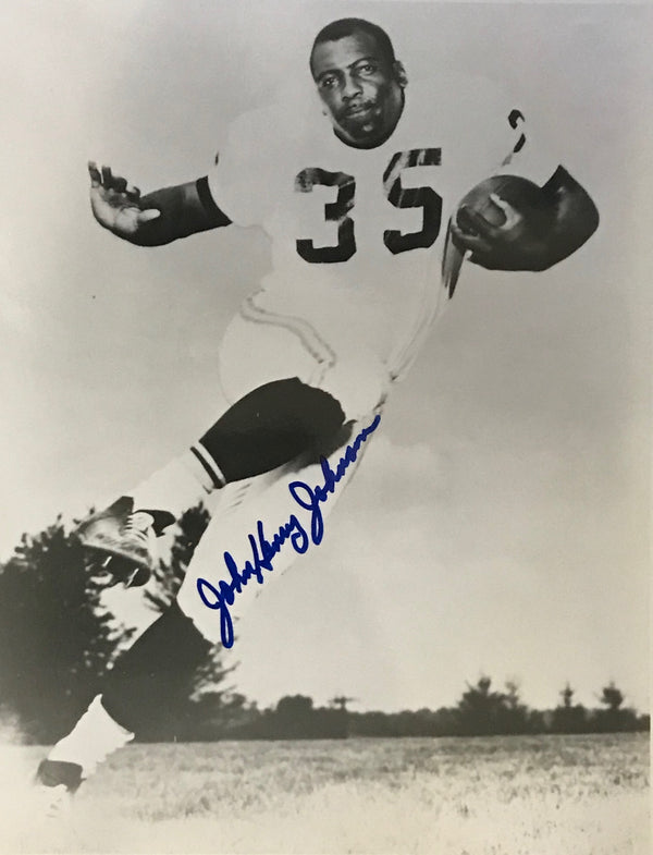 John Henry Johnson Autographed 8x10 Football Photo