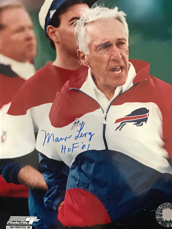 Marv Levy Autographed 8x10 Football Photo