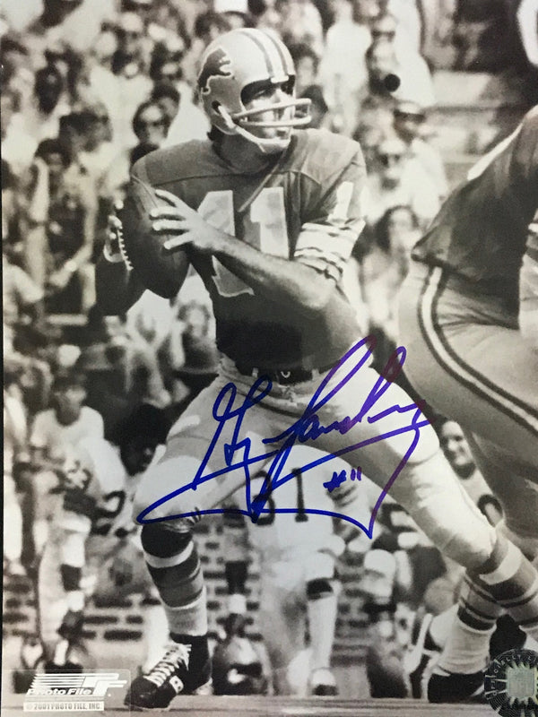 Greg Landry Autographed 8x10 Football Photo