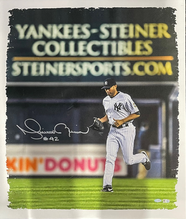 Mariano Rivera Autographed 16X20 Canvas Photo (Steiner & MLB Auth)
