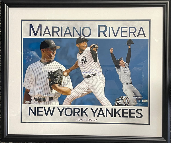 Mariano Rivera Autographed 16X20 Framed Photo (Steiner & MLB Auth)