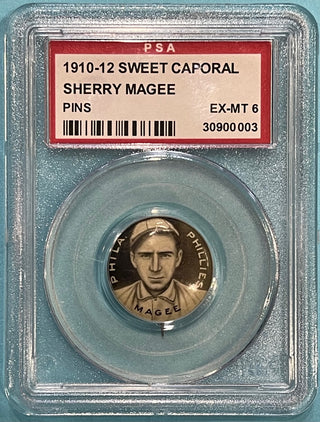 1910-12 Sweet Caporal Sherry Magee PSA 6 Philadelphia Phillies