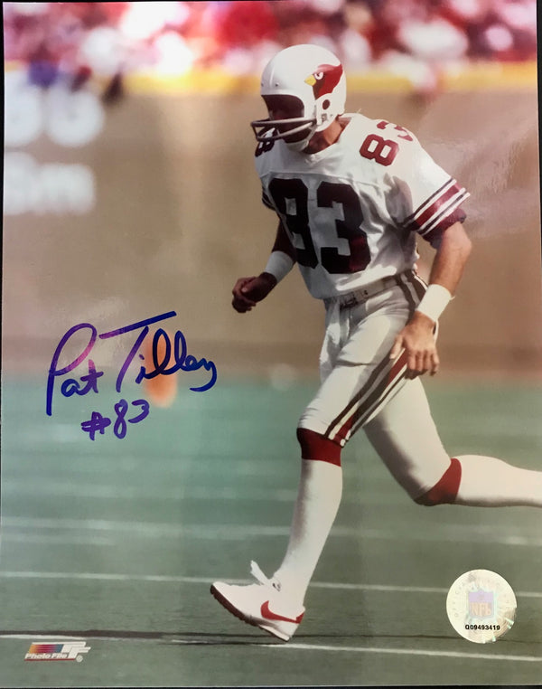 Pat Tilley Autographed 8x10 Football Photo