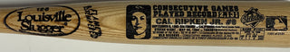 Cal Ripken Jr  Louisville Slugger Numbered Commemorative Bat 1101/2131