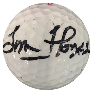 Tom Flores Autographed Titleist 4 Golf Ball
