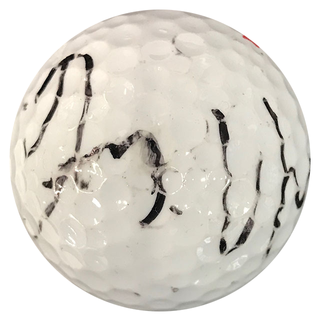 Dennis Quaid Autographed Titleist 2 Golf Ball