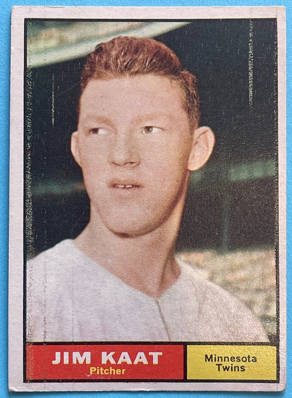 Jim Kaat 1961 Topps Baseball Card #63