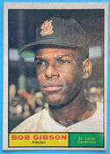 Bob Gibson 1961 Topps Baseball Card #211