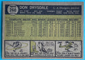 Don Drysdale 1961 Topps Baseball Card #260