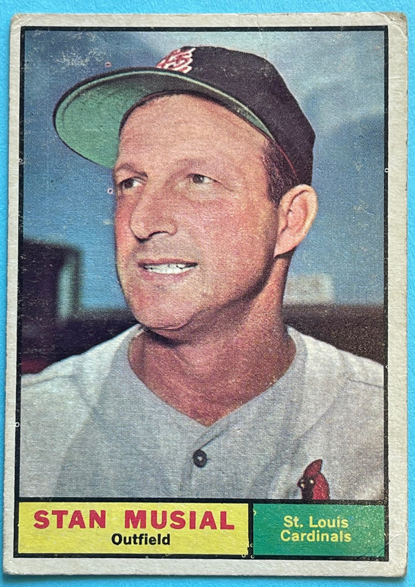 Stan Musial 1961 Topps Baseball Card #290
