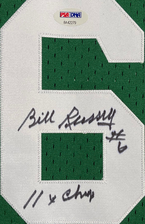 Bill Russell Autographed Mitchell & Ness Boston Celtics Swingman