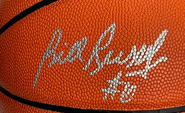 Bill Russell & Larry Bird Signed Autographed Indoor Outdoor Basketball (PSA)