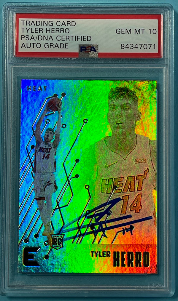 Tyler Herro Autographed 2019-20 Panini Chronicles Rookie Card (PSA Auto 10)