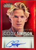 Cody Simpson Autographed 2015 Panini Americana Card