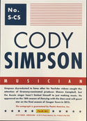 Cody Simpson Autographed 2015 Panini Americana Card