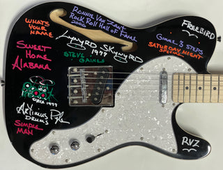 Artimus Pyle Autographed Multi Inscribed Lynyrd Skynyrd Electric Guitar (JSA)