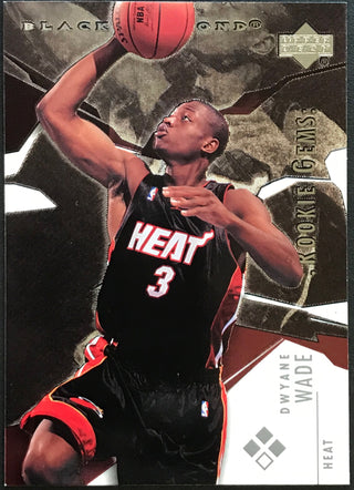 Dwyane Wade Unsigned 2003-2004 Upper Deck Black Diamond Rookie Card