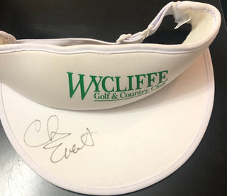 Chris Evert Autographed Wycliffe Golf Club Visor Hat