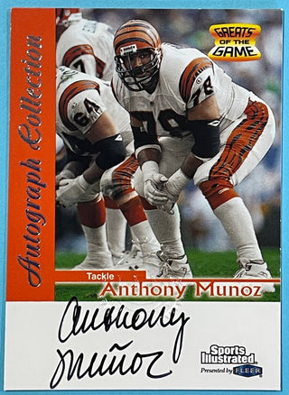Anthony Munoz Autographed 1999 Sports Illustrated Fleer Greats of the Game Football Card