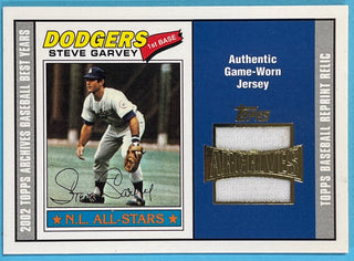 Steve Garvey 2002 Topps Authentic Game Worn Jersey Card