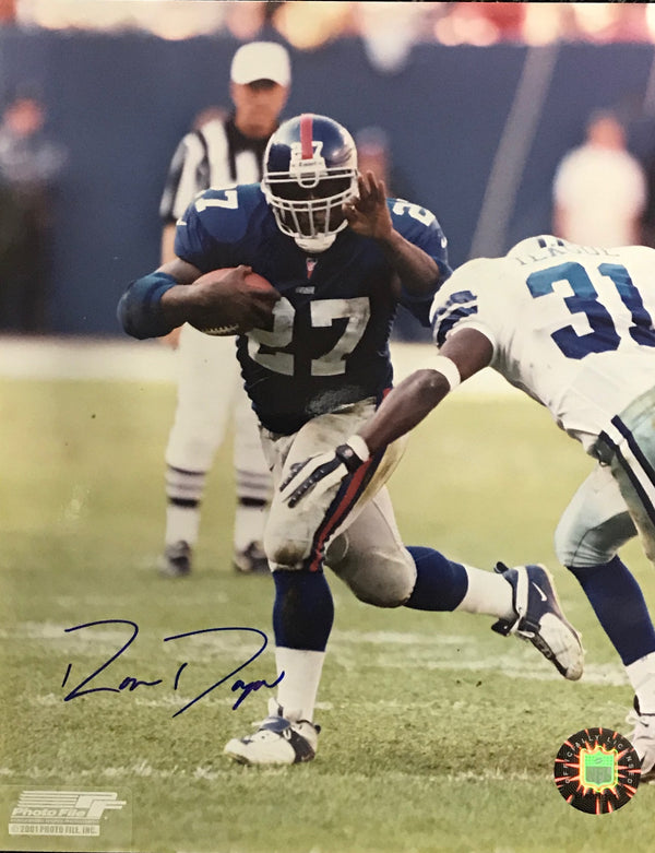 Ron Dayne Autographed 8x10 Football Photo
