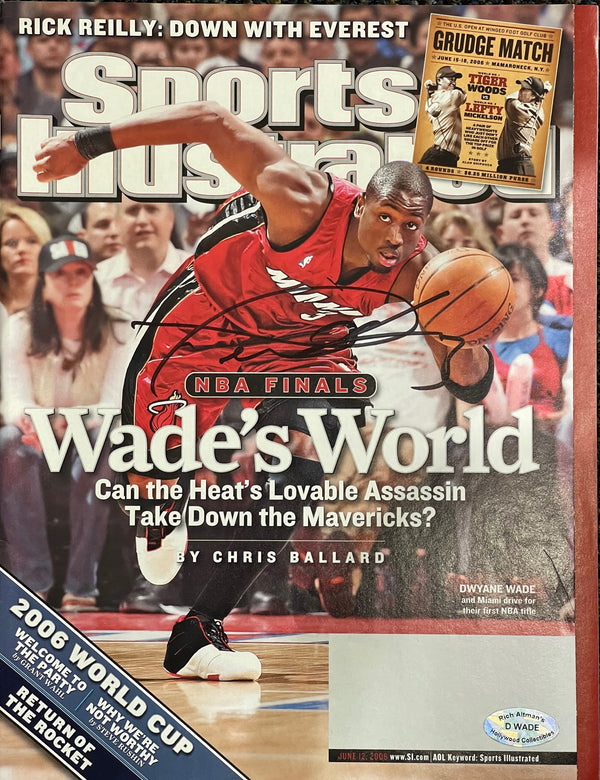 Dwyane Wade Autographed Sports Illustrated Magazine- June 12 2006