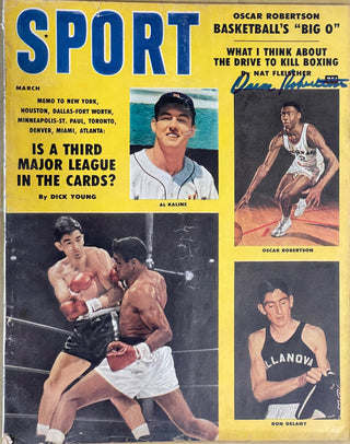 Oscar Robertson Autographed Sport Magazine March 1959