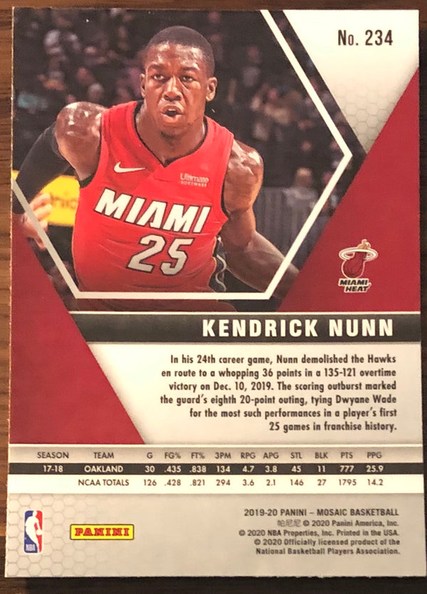 Kendrick Nunn Miami Heat Association White Swingman Jersey