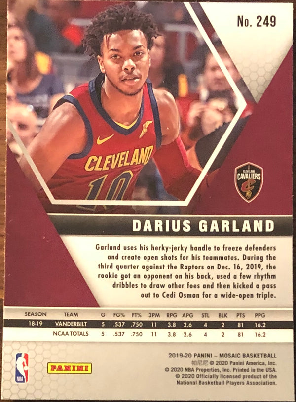 Darius Garland 2019-20 Panini Mosaic Rookie Card