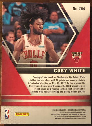 Coby White 2019-20 Panini Mosaic NBA Debut Rookie Card