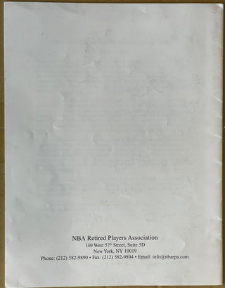 2002 NBA All-Star Retired Players Association Sunday Brunch Program