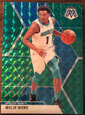 Malik Monk 2019-20 Panini Mosaic Green Prizm Card