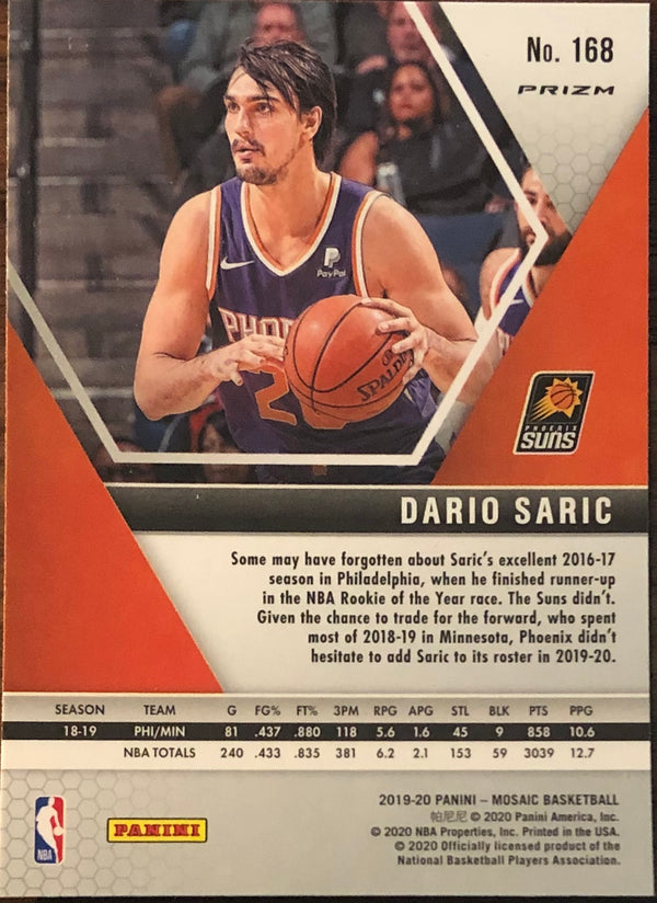 Dario Saric 2019-20 Panini Mosaic Silver Prizm Card