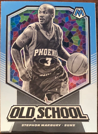 Stephon Marbury 2019-20 Panini Mosaic Old School Insert Card