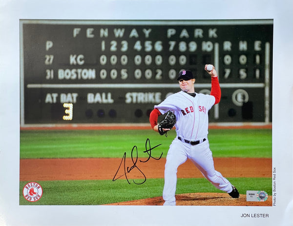 Jon Lester Autographed 8x10 Baseball Photo (MLB)