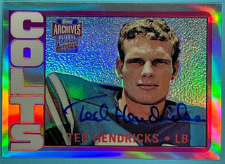 Ted Hendricks 2001 Autographed Topps Archives Card #93