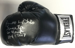 Pernell Whitaker Autographed Black Everlast Left Boxing Glove (JSA)