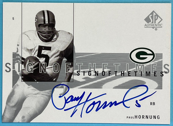 Paul Hornung autographed 2001 SP Signature Edition Card