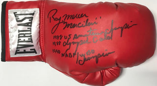 Ray Mercer Autographed Red Everlast Left Boxing Glove (JSA)