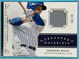 Anthony Rizzo 2014 Panini National Treasures Game Worn Jersey Card 65/99