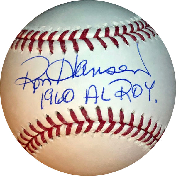 Ron Hansen "1960 AL ROY" Autographed Baseball