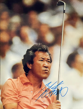 Isao Aoki Signed Golf 8x10 Photo