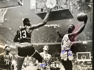 Bill Russell & Tom Heinsohn Autographed 16x20 Basketball Photo