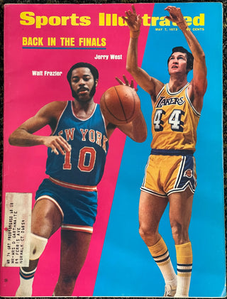 Walt Frazier & Jerry West Unsigned Sports Illustrated Magazine - May 7 1973