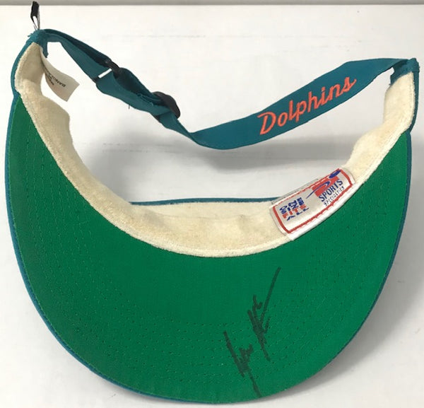 2007 Miami Dolphins Autographed Visor w/ Feely, Carey, Booker, Holliday