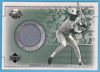 Eddie Murray 2002 Upper Deck Sweet Spot Classics #J-EM Game Used Jersey Card