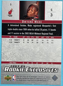 Dwyane Wade 2003-04 Upper Deck Rookie Exclusives Rookie Card RC #5