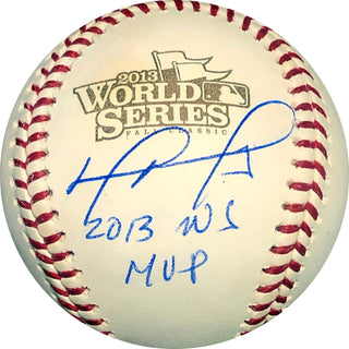 David Ortiz "2013 WS MVP" Autographed 2013 World Series Baseball (BGS)