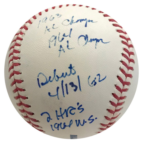 Phil Linz Career Stats Autographed Official Major League Baseball